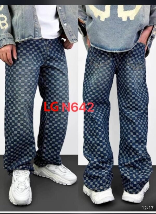 Jean Homme Bleu Motif GG Style Luxe – Image 8