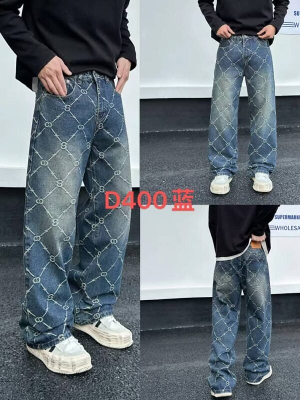 Jean Homme Bleu Motif GG Style Luxe – Image 10