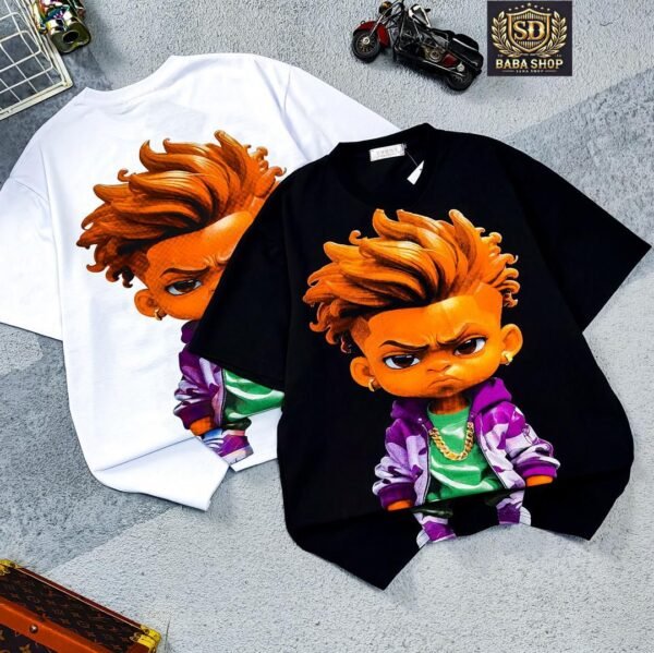 T-shirt Streetwear "Face Logo" – Design Audacieux – Image 4