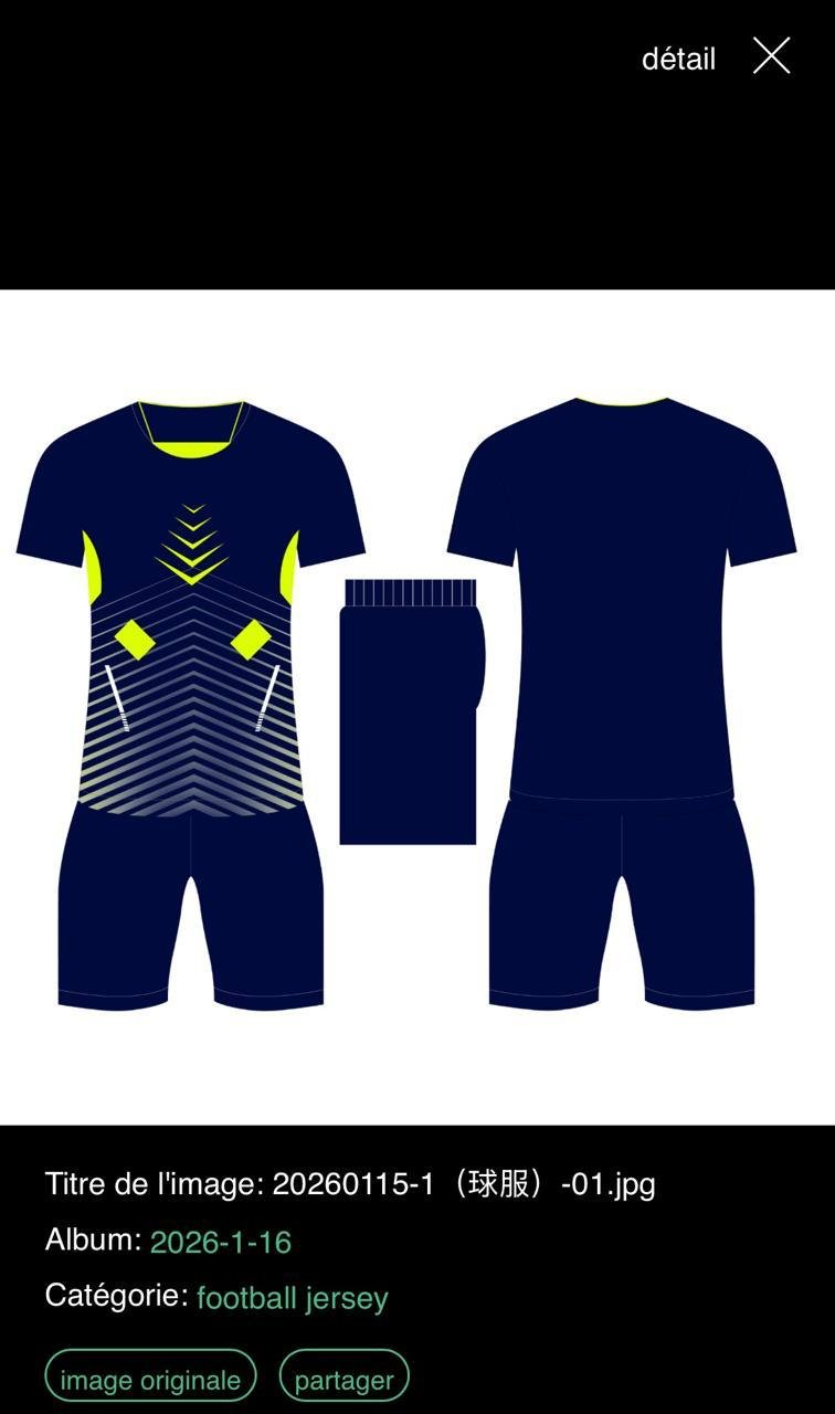 Maillot de Football – Style Sportif et Moderne – Image 2